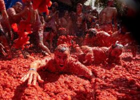 Thousands take part in Spain’s La Tomatina festival